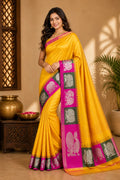 Mustard Yellow Saree