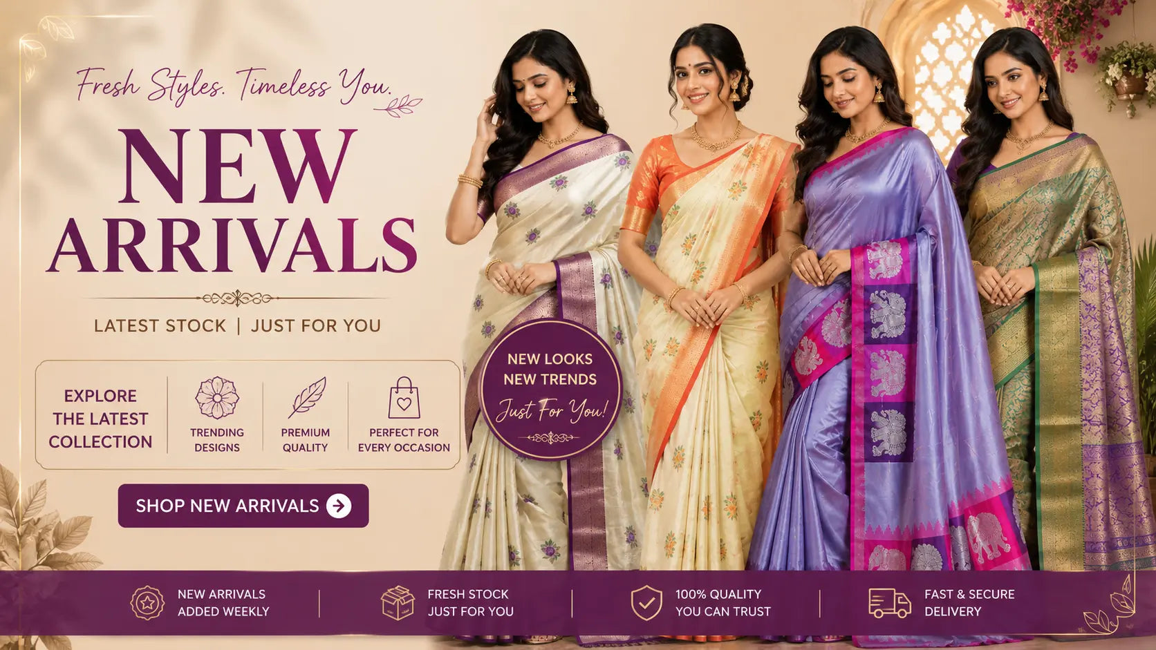 Latest Arrivals Sarees by PCK Online Store