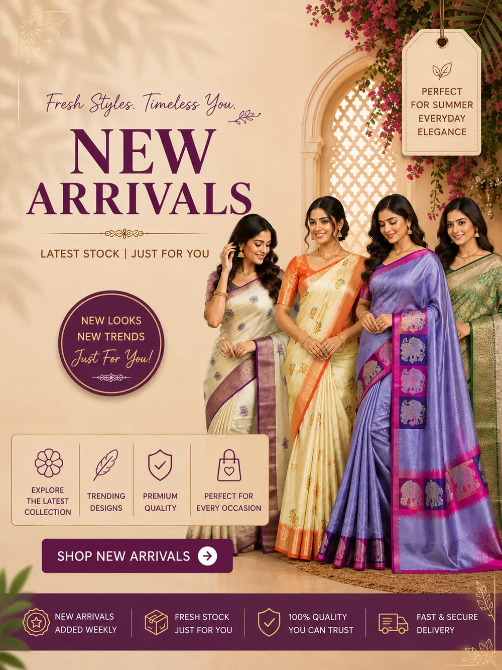 Latest Arrivals Sarees by PCK Online Store