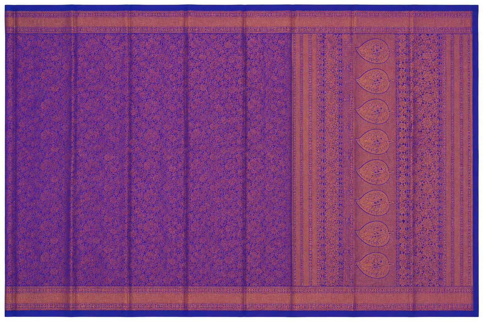 Royal Purple  Silk Saree