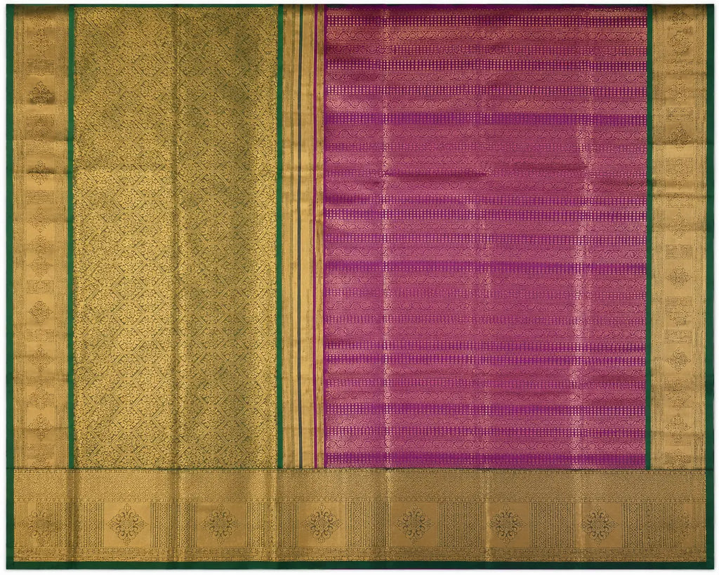 Olive Green &  Silk Saree