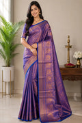 Royal Purple  Silk Saree